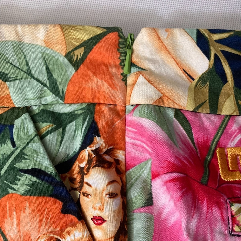 Loud Mouth Golf Ladies Skort Activewear Vibrant Hula Girl Pin-Up Pattern US 4 - Picture 4 of 10